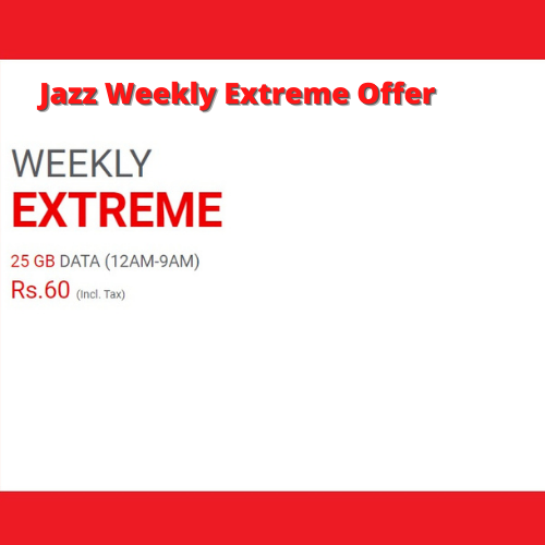Jazz Weekly Extreme Offer